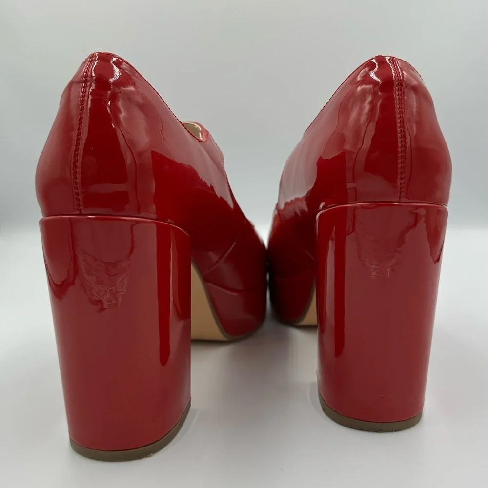 Fireside Red Patent Mary Jane Platform Heels Size 8.5